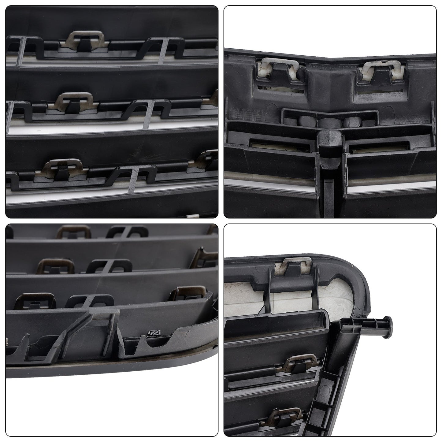 2009-2013 Mercedes Benz E Class W212 E200 E220 E350 E550 Black Grill Front Bumper Replacement Grille