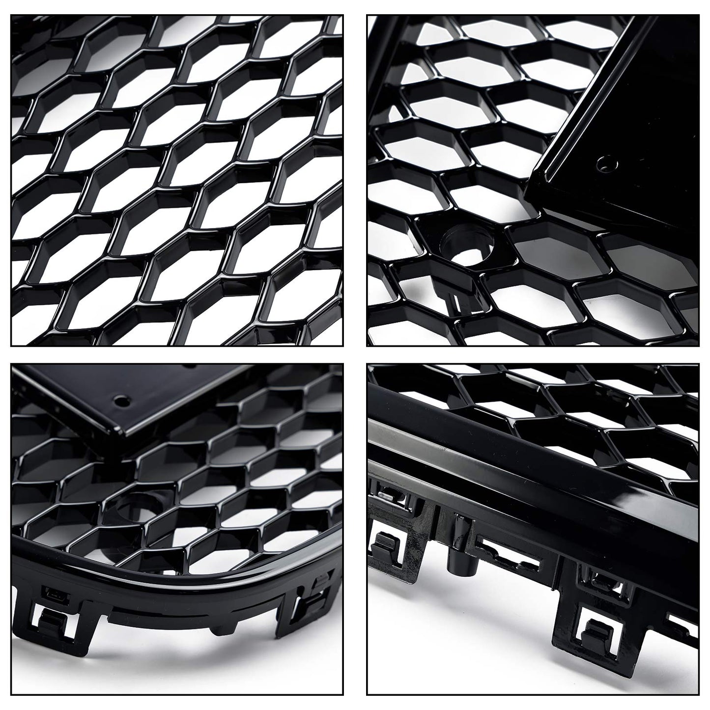 2012-2015 Audi A6 C7 / S6 pre-facelift RS6 Style Honeycomb Front Bumper Grille Blcak Grill
