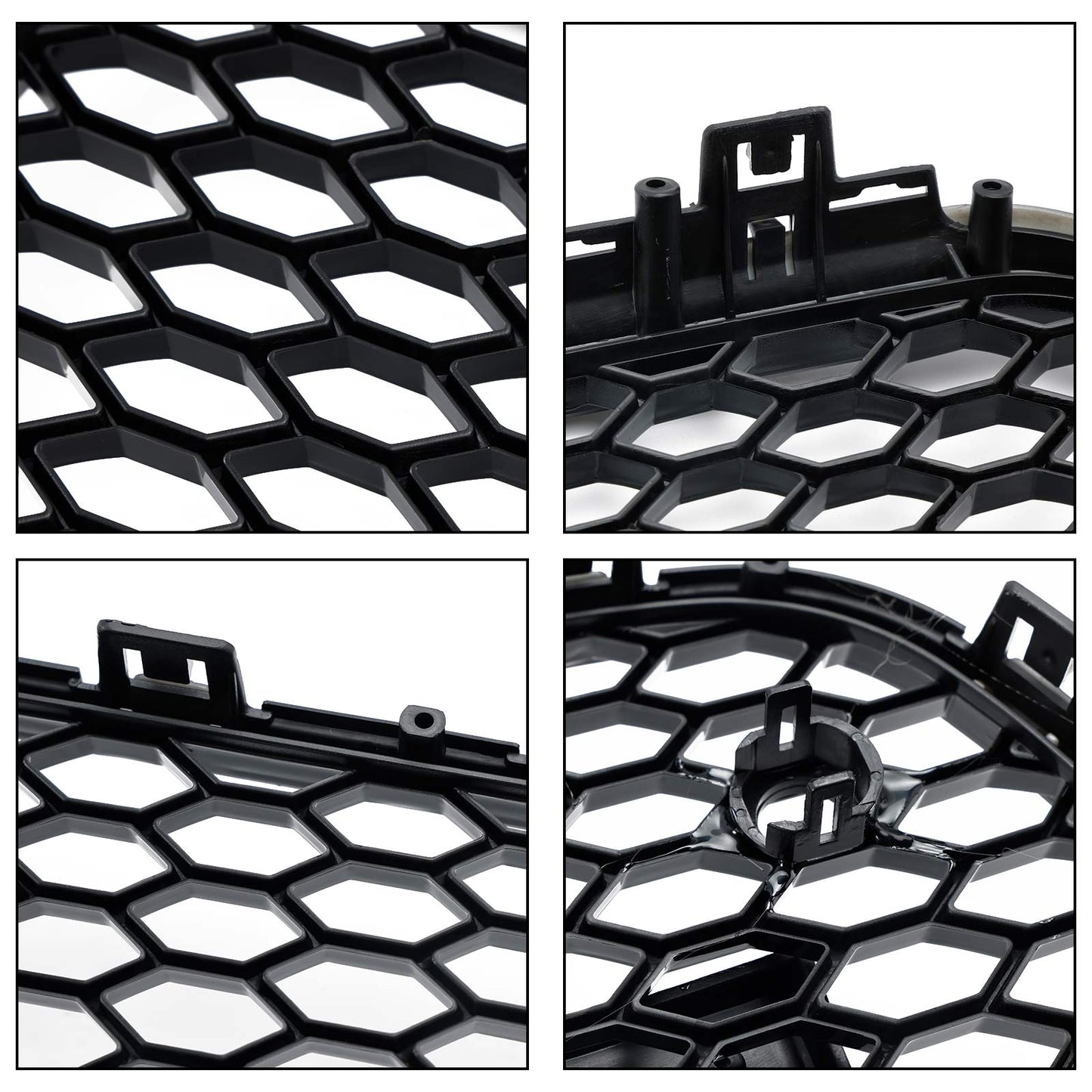 2012-2015 Audi A6 C7 / S6 pre-facelift RS6 Style Honeycomb Front Bumper Grille Blcak Grill