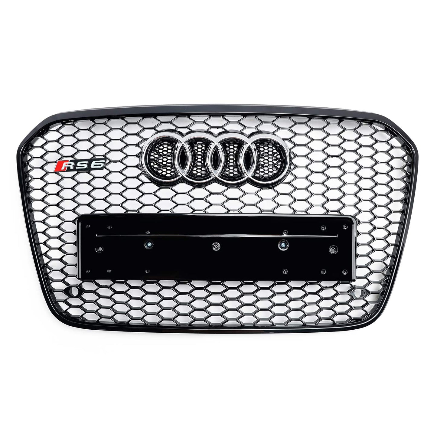 2012-2015 Audi A6 C7 / S6 pre-facelift RS6 Style Honeycomb Front Bumper Grille Blcak Grill