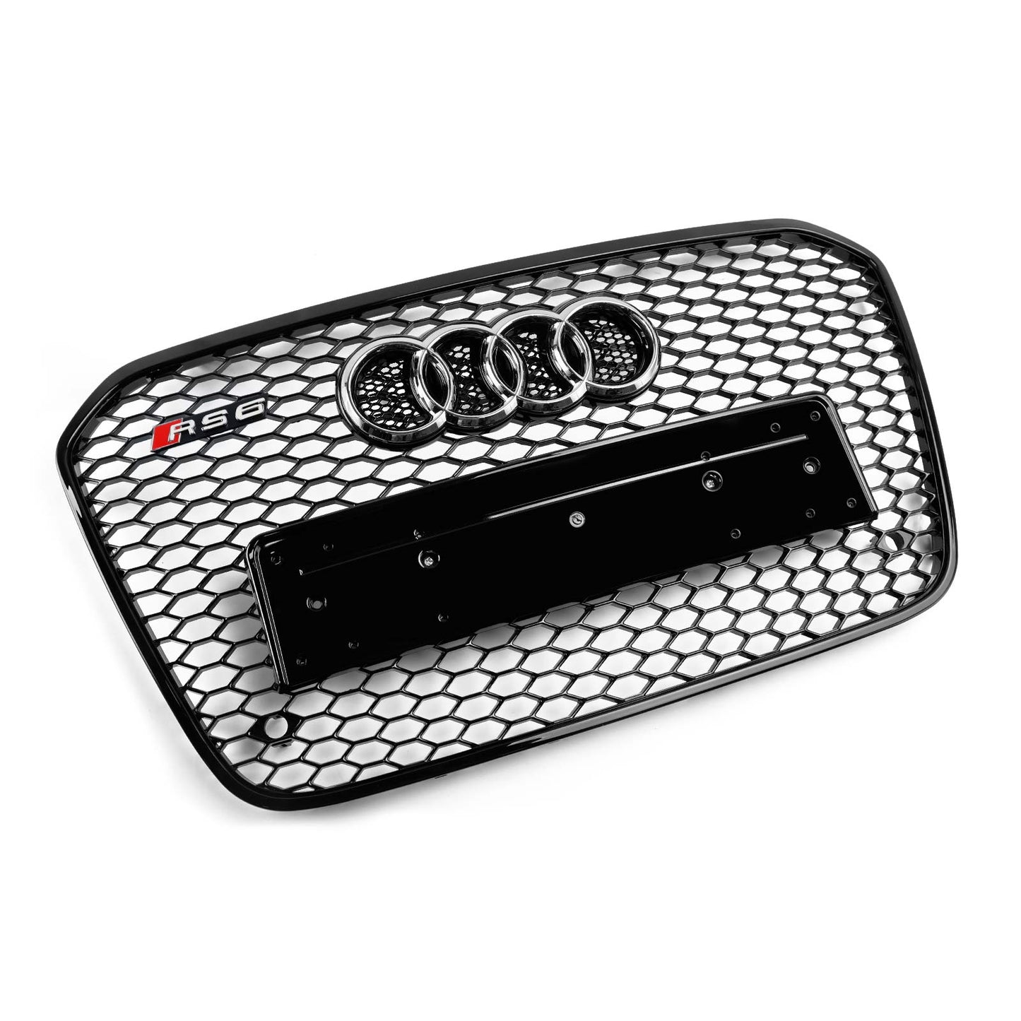 2012-2015 Audi A6 C7 / S6 pre-facelift RS6 Style Honeycomb Front Bumper Grille Blcak Grill