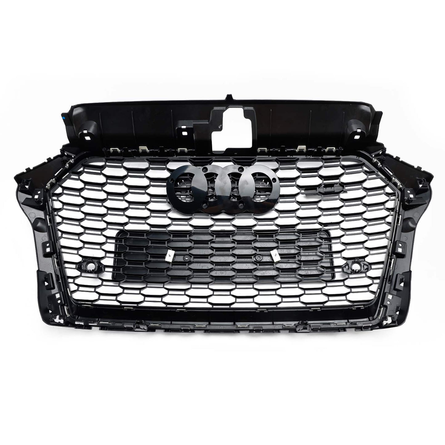 2017-2019 Audi A3 S3 Honeycomb Mesh Front Bumper Grille Replacement Black Grill
