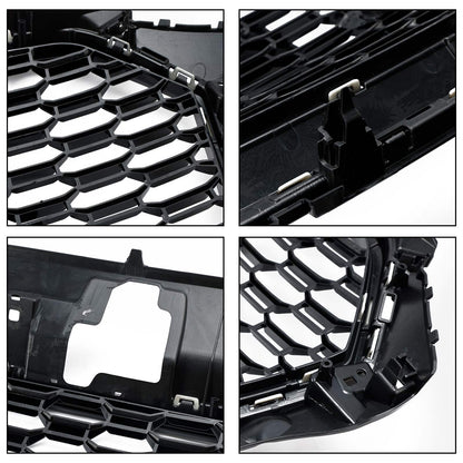 2017-2019 Audi A3 S3 Honeycomb Mesh Front Bumper Grille Replacement Black Grill