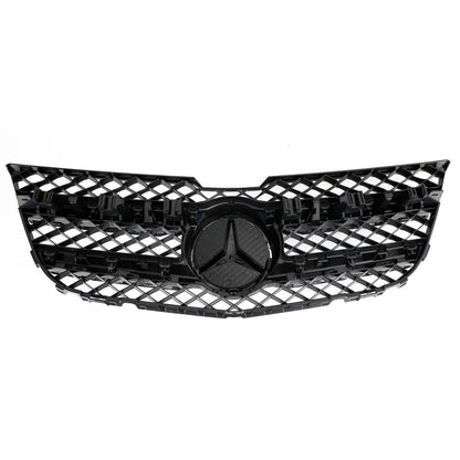 2013 2014 2015 Mercedes-Benz GLK-Class X204 Front Grille Air Intake Radiator Bumper Chrome Silver Grill With Star Emblem