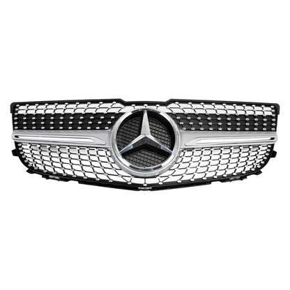 2013 2014 2015 Mercedes-Benz GLK-Class X204 Front Grille Air Intake Radiator Bumper Chrome Silver Grill With Star Emblem