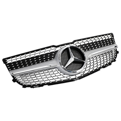 2013 2014 2015 Mercedes-Benz GLK-Class X204 Front Grille Air Intake Radiator Bumper Chrome Silver Grill With Star Emblem
