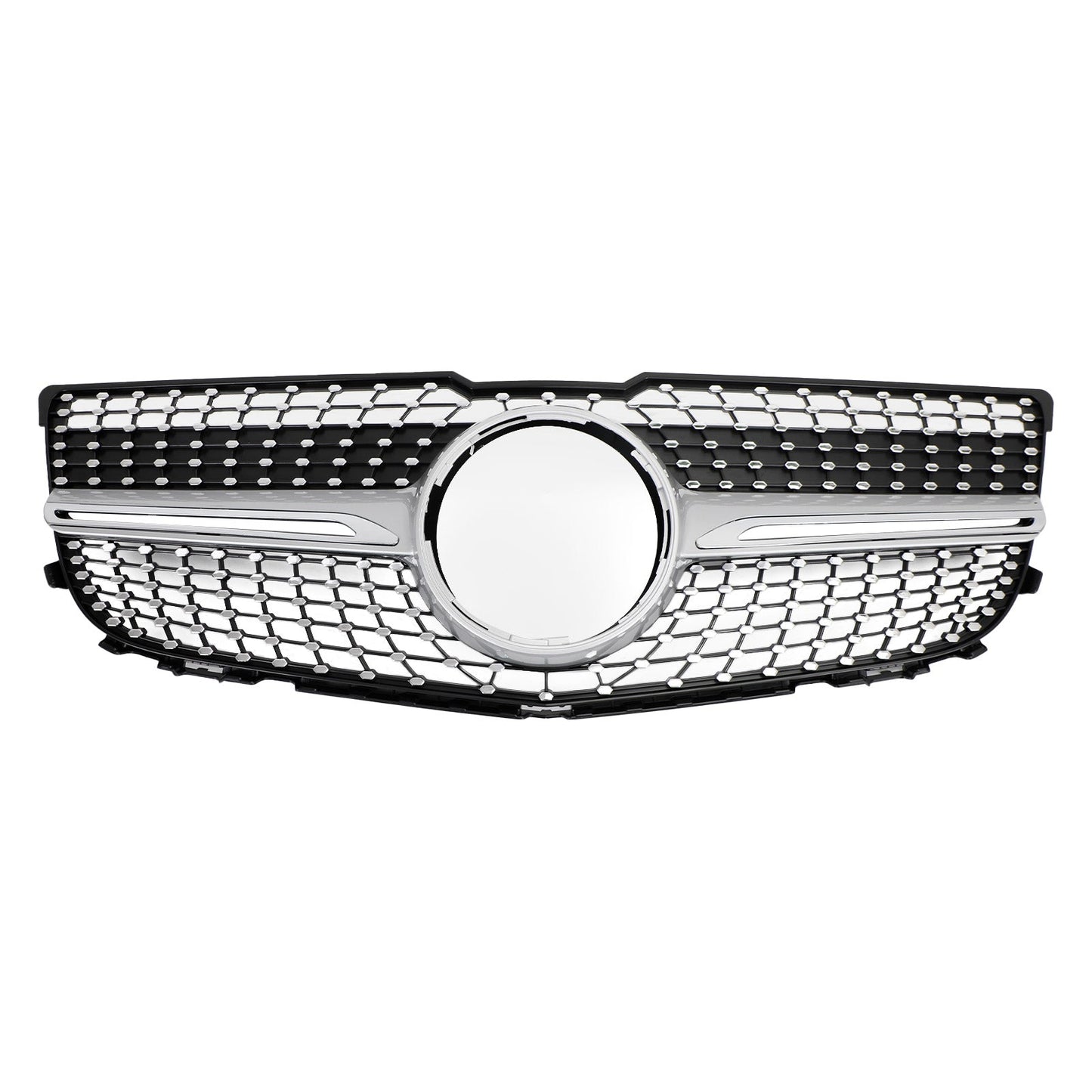 2013 2014 2015 Mercedes-Benz GLK-Class X204 Front Grille Air Intake Radiator Bumper Chrome Silver Grill With Star Emblem