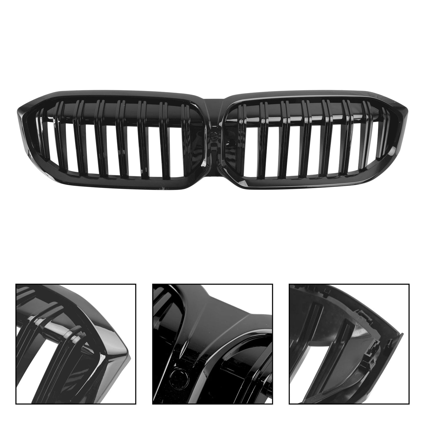 2023-2024 BMW 3 Series G20 G21 Kidney Grille Black Front Bumper Replacement Grill