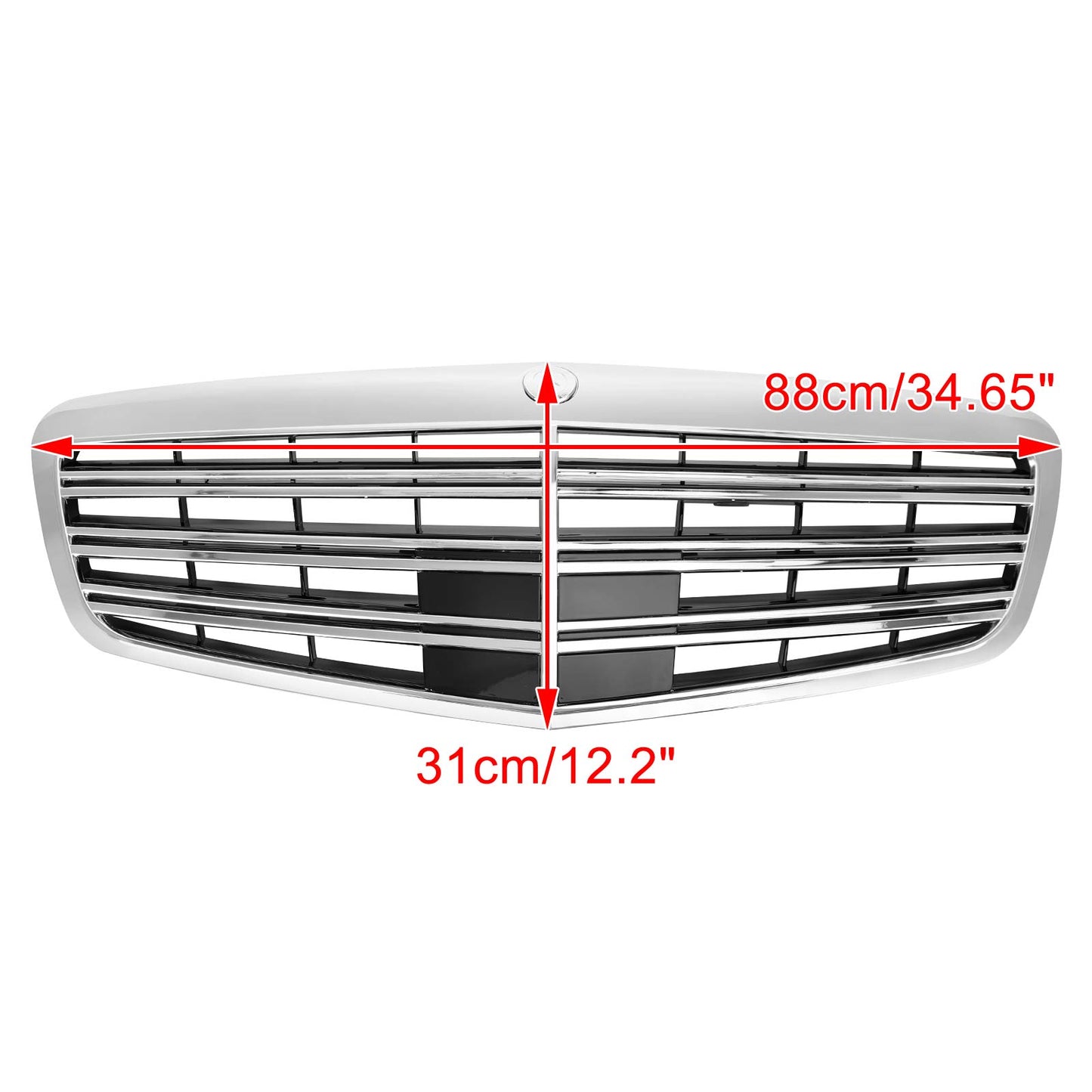 2010-2013 Mercedes Benz W221 S400 S450 S550 S600 S65 S63 S-Class AMG/MayBach Style Grill Chrome Grill