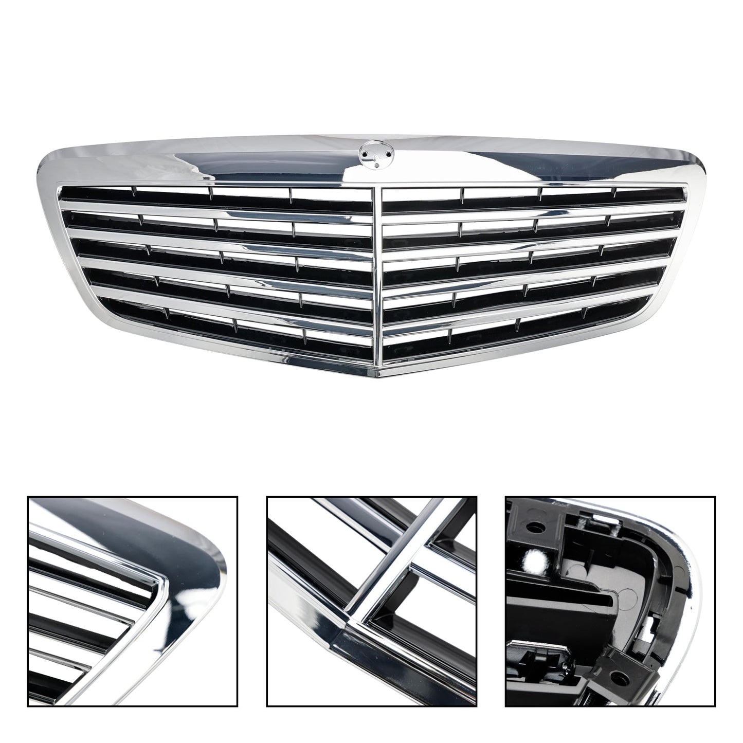 2010-2013 Mercedes Benz W221 S400 S450 S550 S600 S65 S63 S-Class AMG/MayBach Style Grill Chrome Grill