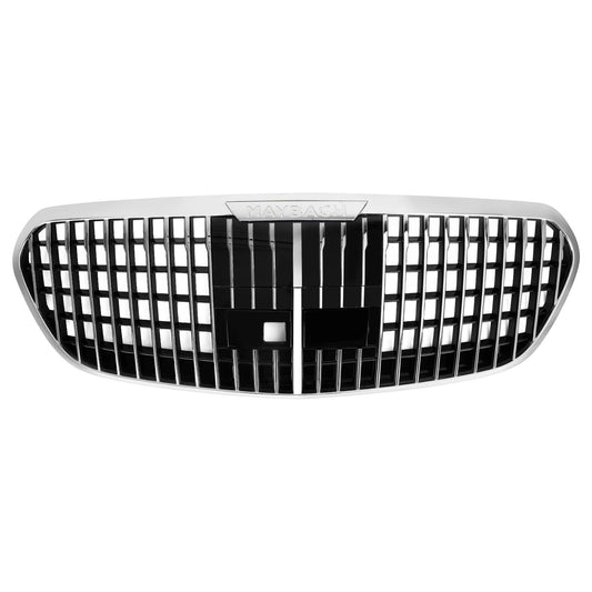2021-2023 Mercedes Benz S Class W223 S450 S500 S580 Front Grill Maybach Style Chrome Black Replacement Grill