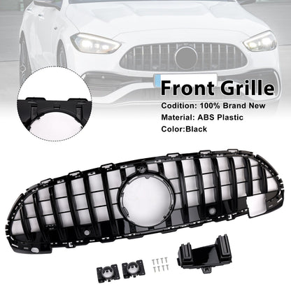 2022-2023 Mercedes Benz C-class W206 S206 GTR Style Grill Front Bumper Glossy Black Replacement Grille