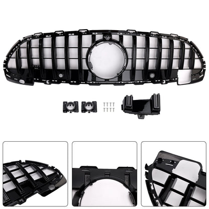 2022-2023 Mercedes Benz C-class W206 S206 GTR Style Grill Front Bumper Glossy Black Replacement Grille