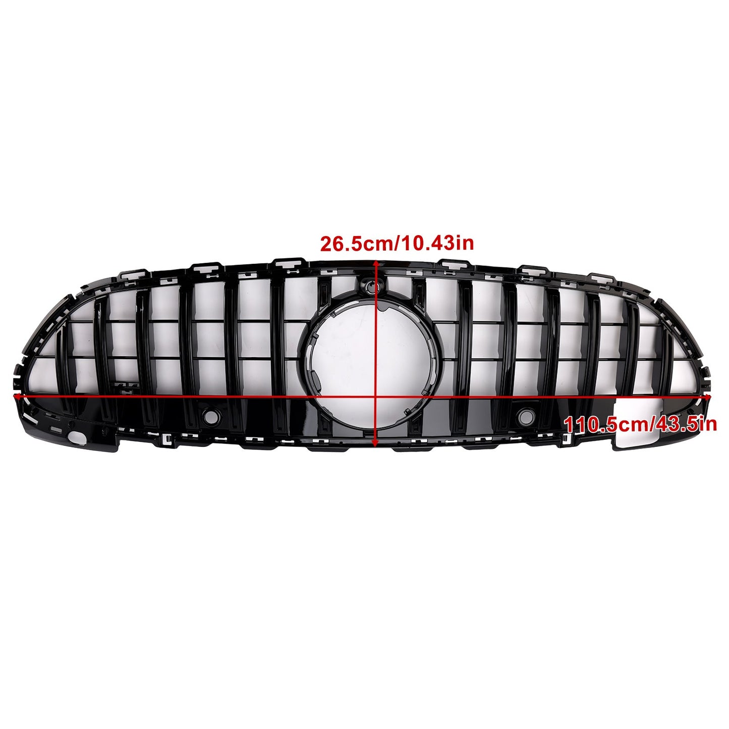 2022-2023 Mercedes Benz C-class W206 S206 GTR Style Grill Front Bumper Glossy Black Replacement Grille