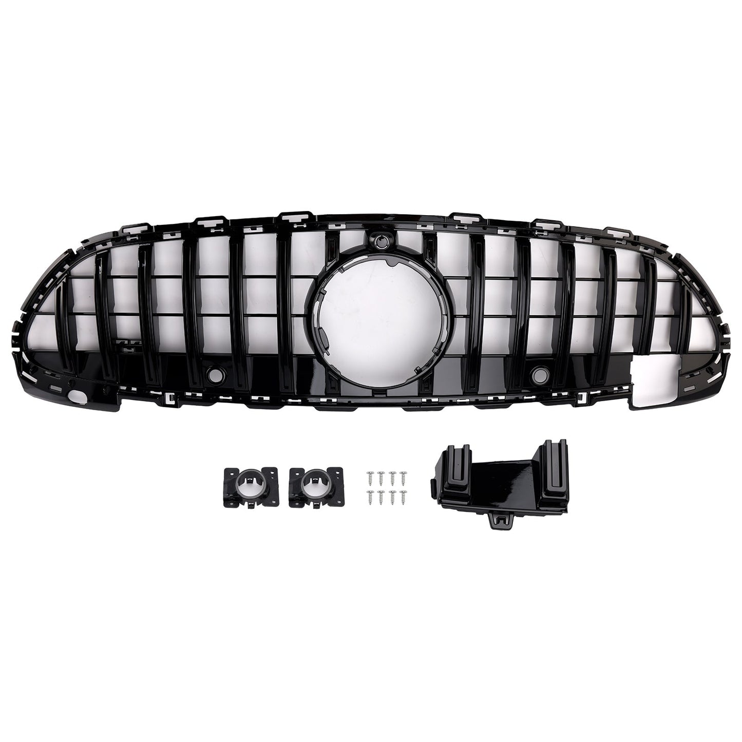 2022-2023 Mercedes Benz C-class W206 S206 GTR Style Grill Front Bumper Glossy Black Replacement Grille