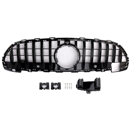 2022-2023 Mercedes Benz C-class W206 S206 GTR Style Grill Front Bumper Glossy Black Replacement Grille