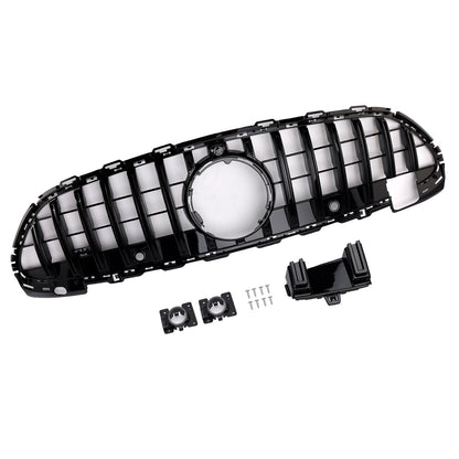 2022-2023 Mercedes Benz C-class W206 S206 GTR Style Grill Front Bumper Glossy Black Replacement Grille