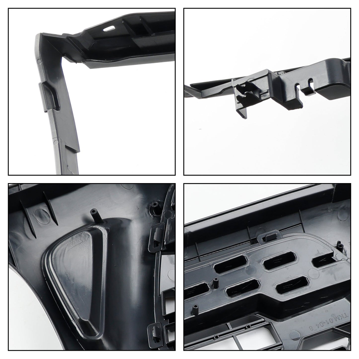 2001-2004 Toyota Tacoma Honeycomb Front Bumper Grill TRO PRO Style Black Grille With LED Light