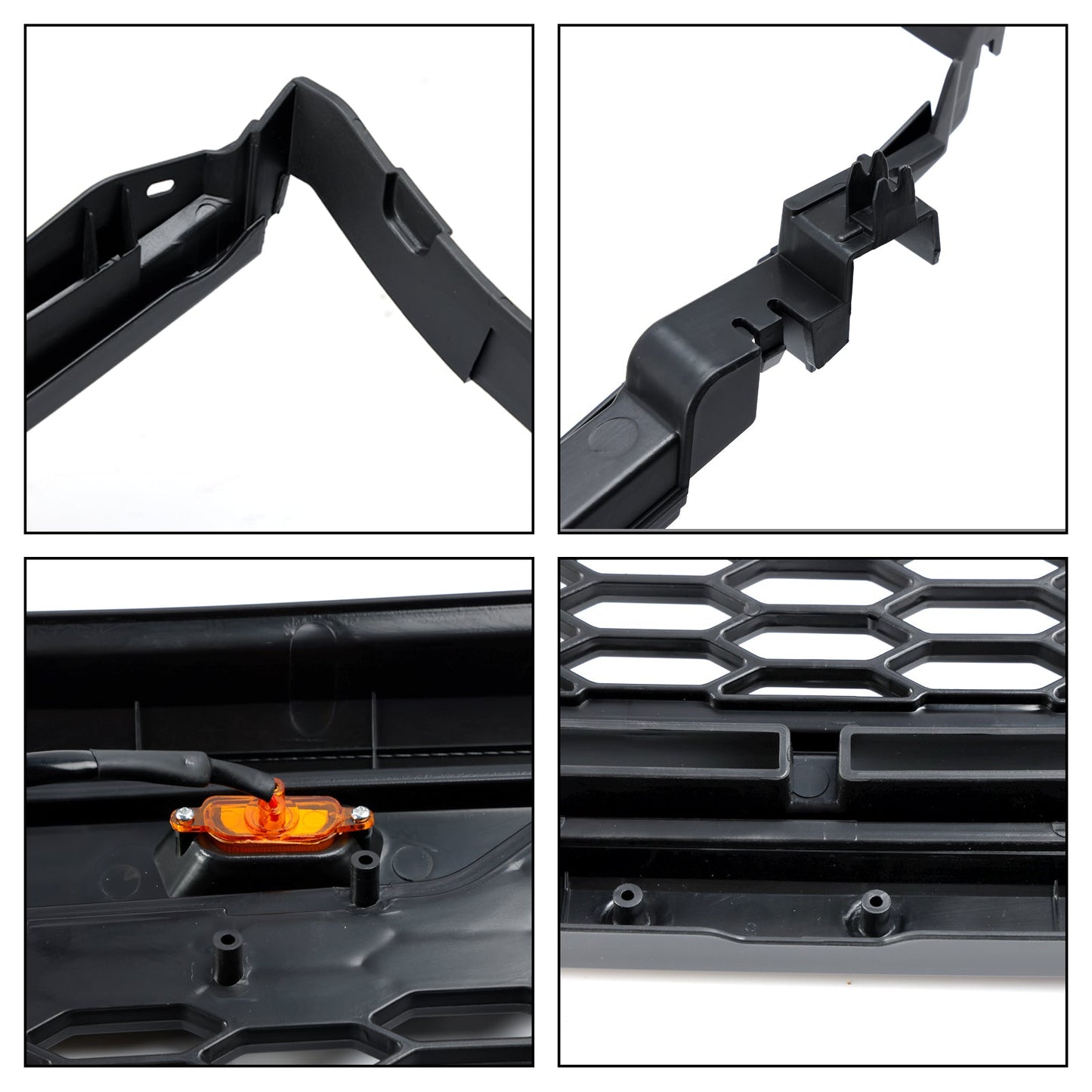 Toyota Tacoma 2001 2002 2003 2004 Honeycomb Style Black Grille Honeycomb Front Bumper Replacement Grille W/ LED Light