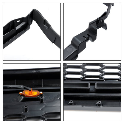 Toyota Tacoma 2001 2002 2003 2004 Honeycomb Style Black Grille Honeycomb Front Bumper Replacement Grille W/ LED Light