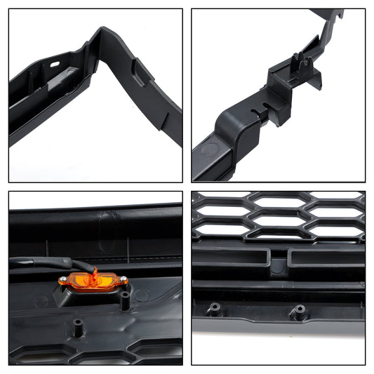 Toyota Tacoma 2001 2002 2003 2004 Honeycomb Style Black Grille Honeycomb Front Bumper Replacement Grille W/ LED Light