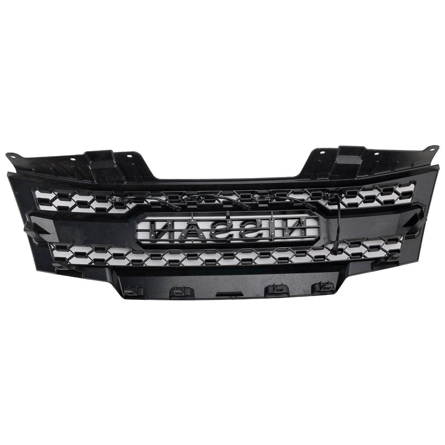Nissan Frontier 2009-2016 Front Grille Honeycomb Replacement Upper Bumper Black Grille With LED Light