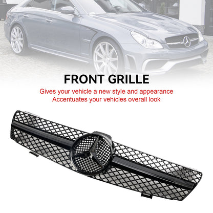 2004 2005 2006 2007 2008 Mercedes Benz CLS-Class W219 Front Grill Chrome / Black Replacement Grille With Star Emblem