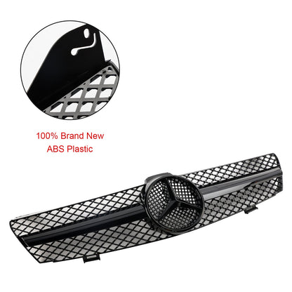 2004-2008 Mercedes Benz CLS-Class W219 C219 CLS280/320/S350/500/550 Front Bumper Grill Black Replacement Grille