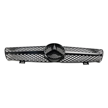 2004 2005 2006 2007 2008 Mercedes Benz CLS-Class W219 Front Grill Chrome / Black Replacement Grille With Star Emblem