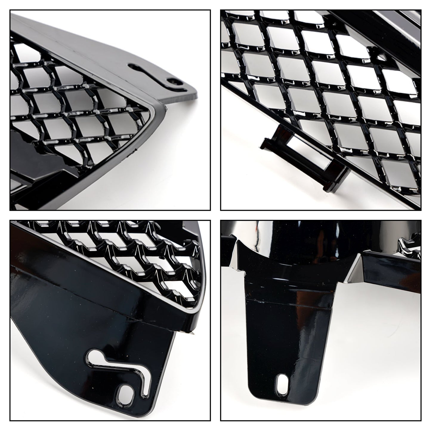 2004 2005 2006 2007 2008 Mercedes Benz CLS-Class W219 Front Grill Chrome / Black Replacement Grille With Star Emblem