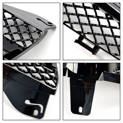 2004-2008 Mercedes Benz CLS-Class W219 C219 CLS280/320/S350/500/550 Front Bumper Grill Black Replacement Grille