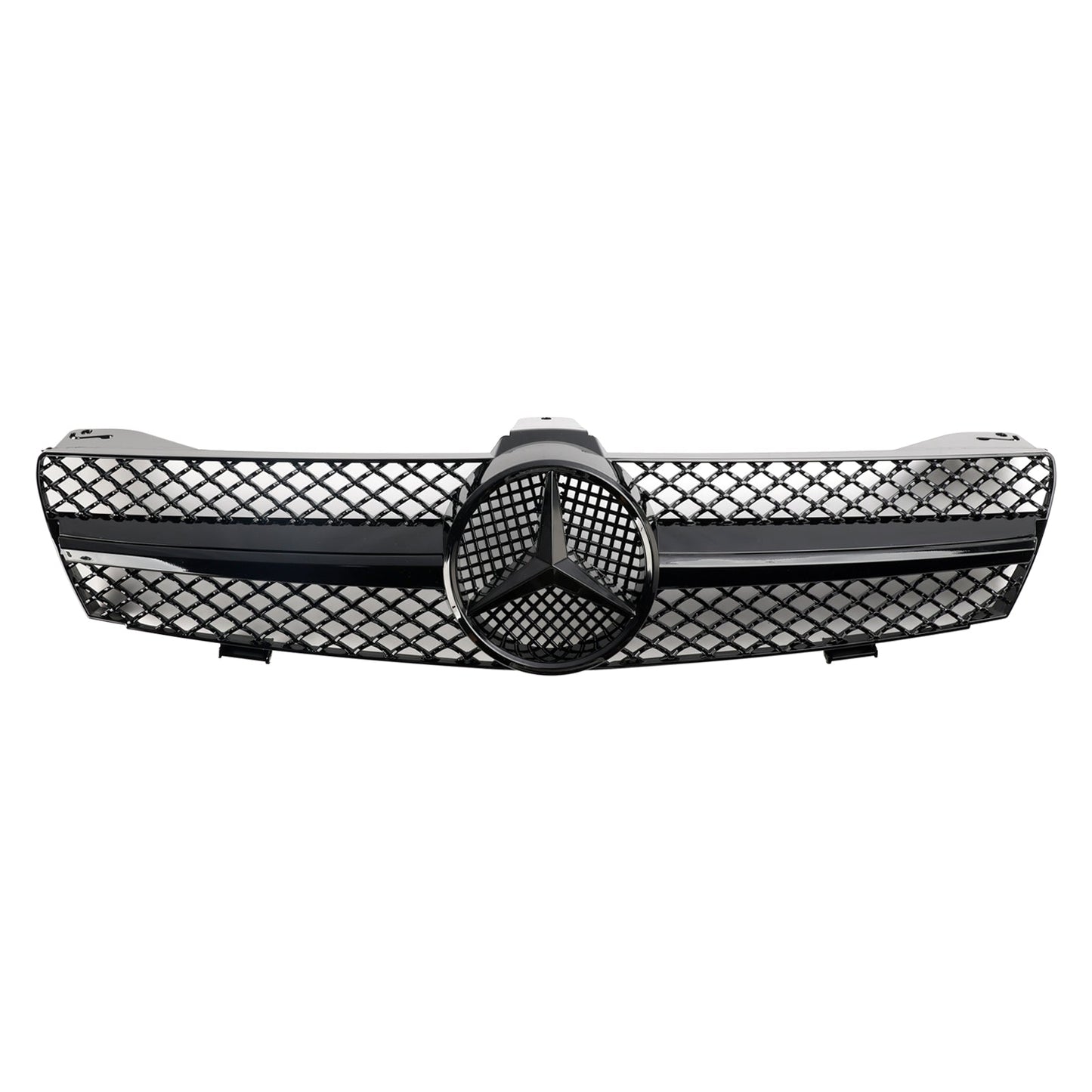 2004-2008 Mercedes Benz CLS-Class W219 C219 CLS280/320/S350/500/550 Front Bumper Grill Black Replacement Grille