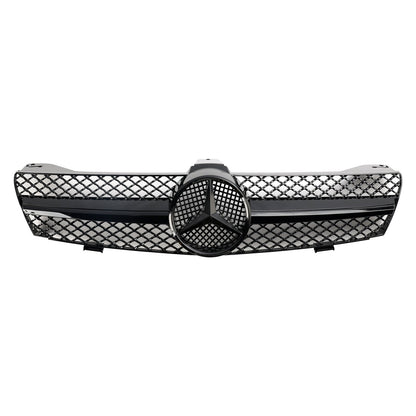 2004 2005 2006 2007 2008 Mercedes Benz CLS-Class W219 Front Grill Chrome / Black Replacement Grille With Star Emblem