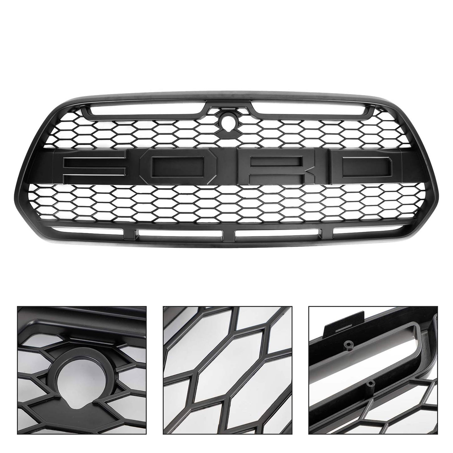 2015-18 Ford Transit MK8 Matt Black Front Bumper Grill Generic