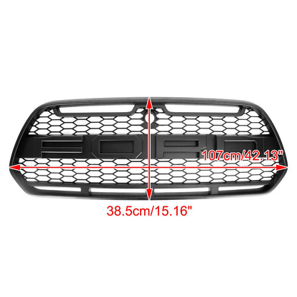 2015-2019 Ford Transit Mk8 Matt Black Front Bumper Grill Replacement Black Raptor Style Grille