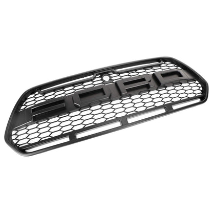 2015-2019 Ford Transit Mk8 Matt Black Front Bumper Grill Replacement Black Raptor Style Grille