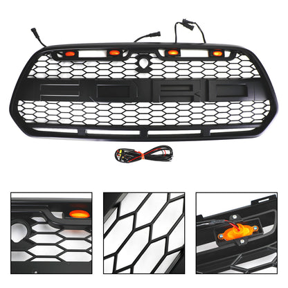 2015-2019 Ford Transit Mk8 Matt Black Front Bumper Grill Replacement Black Raptor Style Grille