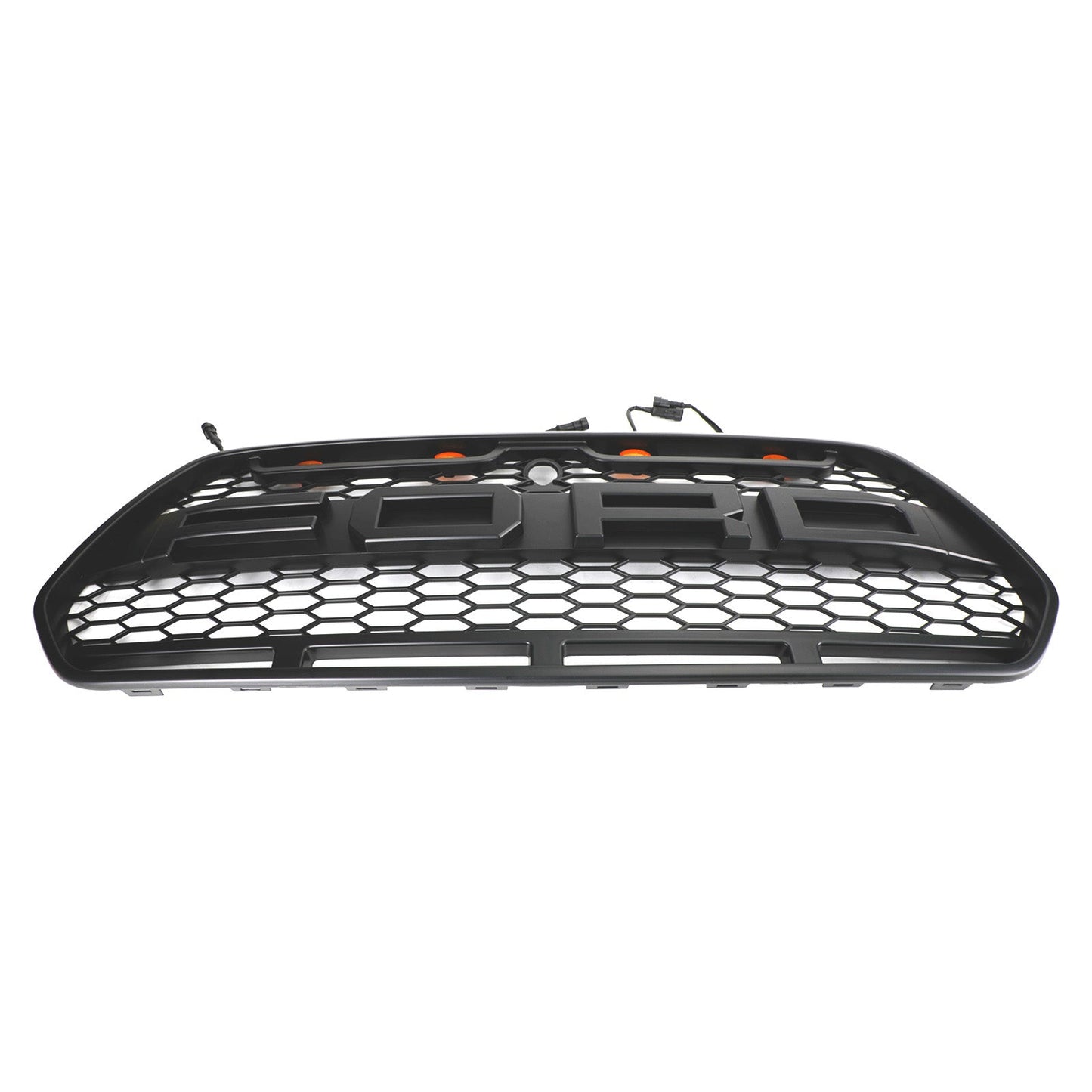 2015-2018 FORD TRANSIT MK8 Matt Black Front Bumper Grille Grill w/LED Raptor Style Generic