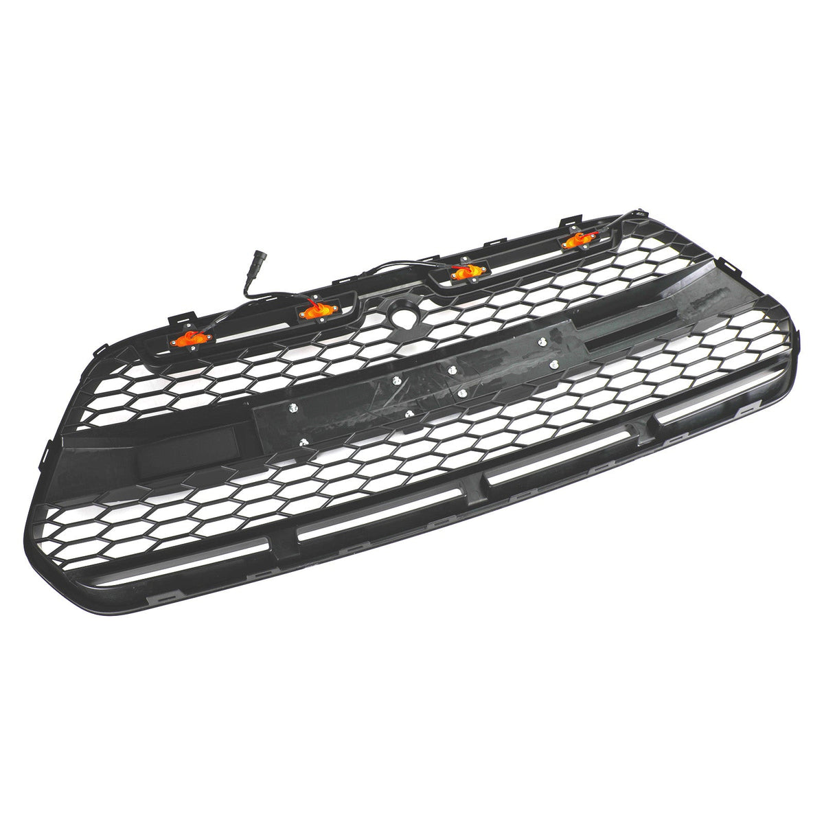 2015-2019 Ford Transit Mk8 Front Bumper Grille Raptor Style Black Grill w/LED