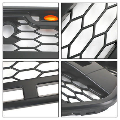 2015-2019 Ford Transit Mk8 Matt Black Front Bumper Grill Replacement Black Raptor Style Grille