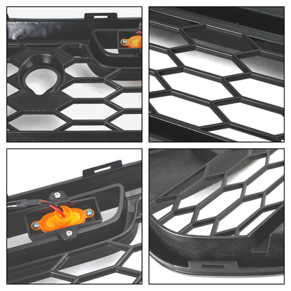 2015-2018 FORD TRANSIT MK8 Matt Black Front Bumper Grille Grill w/LED Raptor Style Generic
