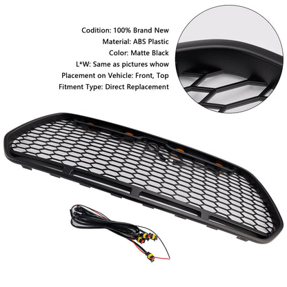 2015-2019 Ford Transit Mk8 Matt Black Front Bumper Grill Replacement Black Raptor Style Grille