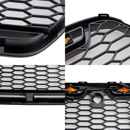 2015-2019 Ford Transit Mk8 Matt Black Front Bumper Grill Replacement Black Raptor Style Grille