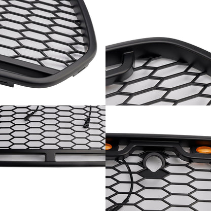 2015-2019 Ford Transit Mk8 Matt Black Front Bumper Grill Replacement Black Raptor Style Grille