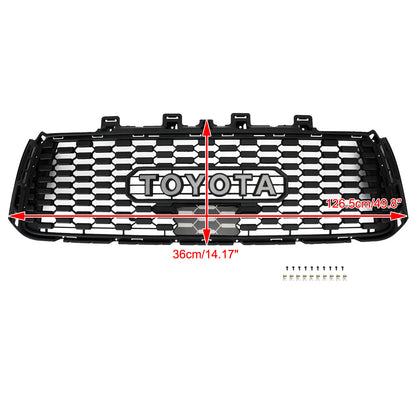 Toyota Tundra TRD PRO Style Grill 2010 2011 2012 2013 Matte Black Honeycomb Front Grille W/ Letter