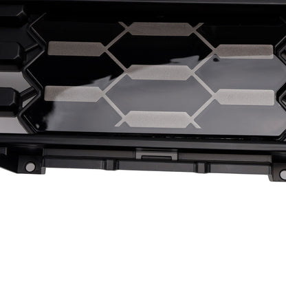 2010-2013 Toyota Tundra TRD PRO Style Honeycomb Front Bumper Grill Amber Light Replacement Grille