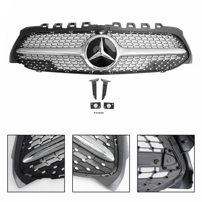 2019-2023 Mercedes Benz A-CLASS W177 A180/200/A35 Diamond Front Grill Radiator Bumper Grill