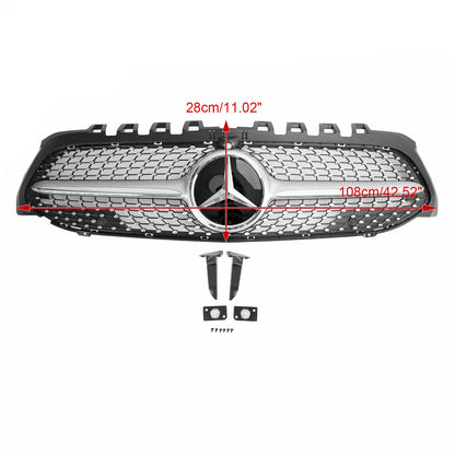 2019-2023 Mercedes Benz A-CLASS W177 A180/200/A35 Diamond Front Grill Radiator Bumper Grill