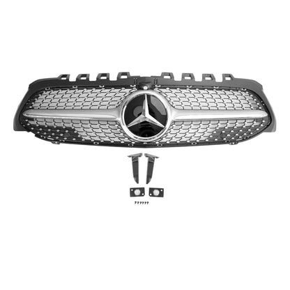 2019-2023 Mercedes Benz A-CLASS W177 A180/200/A35 Diamond Front Grill Radiator Bumper Grill