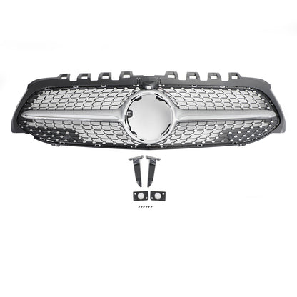 2019-2023 Mercedes Benz A-CLASS W177 A180/200/A35 Diamond Front Grill Radiator Bumper Grill